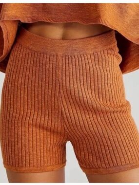 Free People Beach Ribbed Biker Shorts